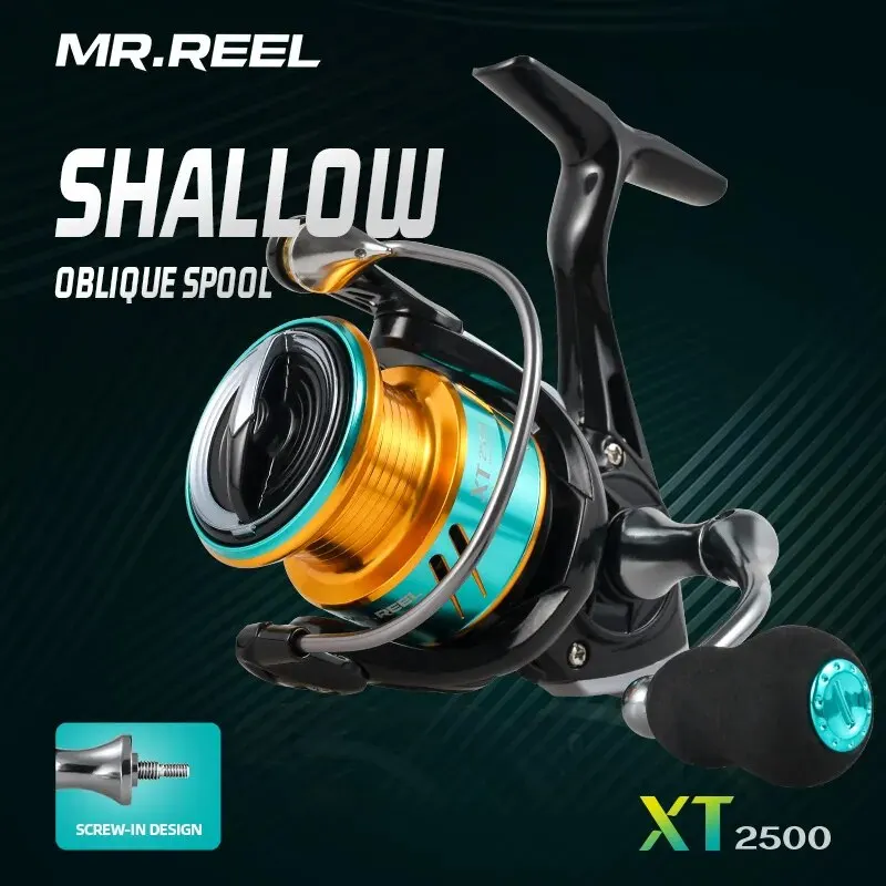 Fishmx Spinning Fishing Reels For Saltwater Freshwater Reel Metal Spool Left/Right Interchangeable Lure Fishing Shallow Spool