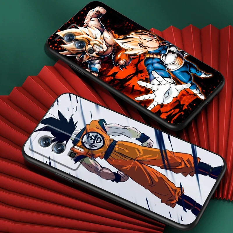 Luxury D-Dragon Ball Goku For Xiaomi Redmi 9A 9C 9AT 10C 9 9T 10 12C 13C A3 12 K60 A1 K50 K40 5G Black Cover Phone Case