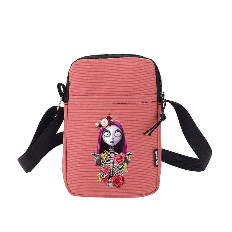 Borse a tracolla The Nightmare Before Christmas Ragazza Kawaii Anime Figure Borsa a tracolla da donna Borsa alla moda per cartoni animati di grande capacità