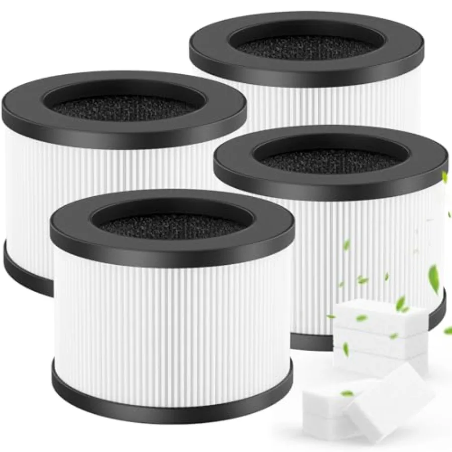 

BW30 Filter Replacement + 6 Sponge Pads Compatible with Lunino BW30 Purifier 3-Stage Filtration