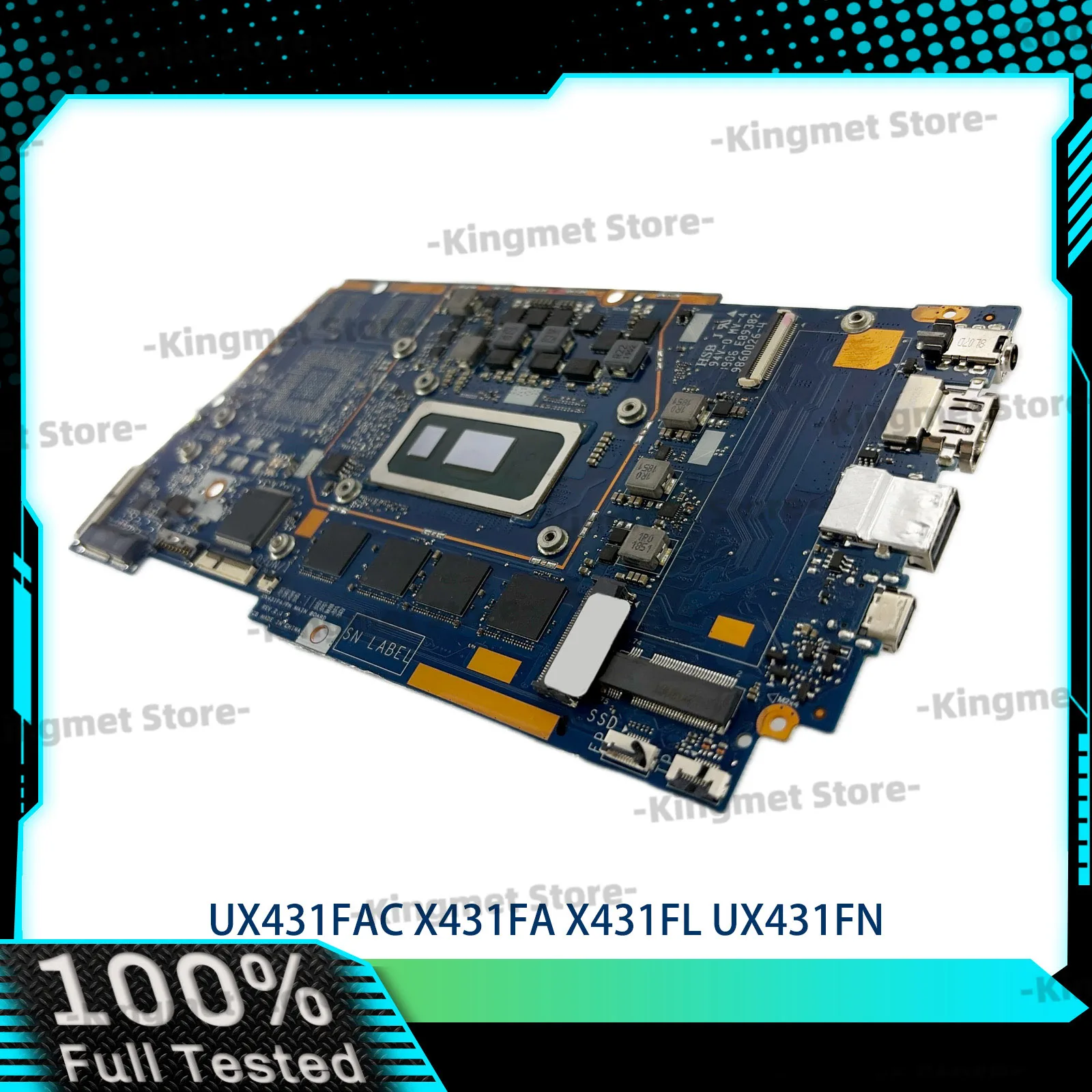 UX431FA Laptop Motherboard For ASUS ZenBook S4500F UX431FN U4500F X431F UX431F UX431FA S431F Mainboard With 10th Gen I3 i5 i7