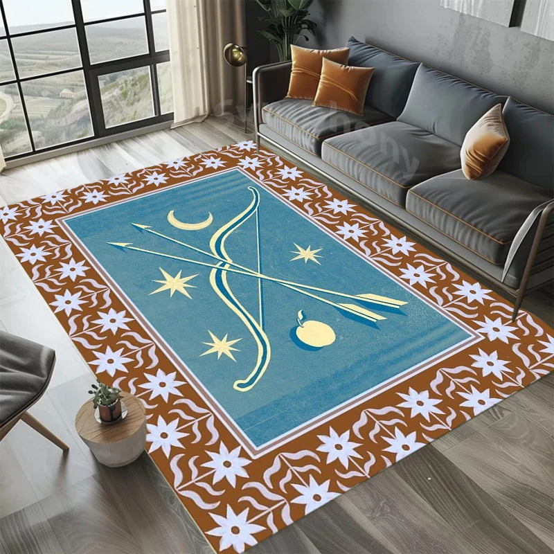 Hunting Outdoor Rug - Vintage Pers Avlanma Çiçek Desenli Halı,