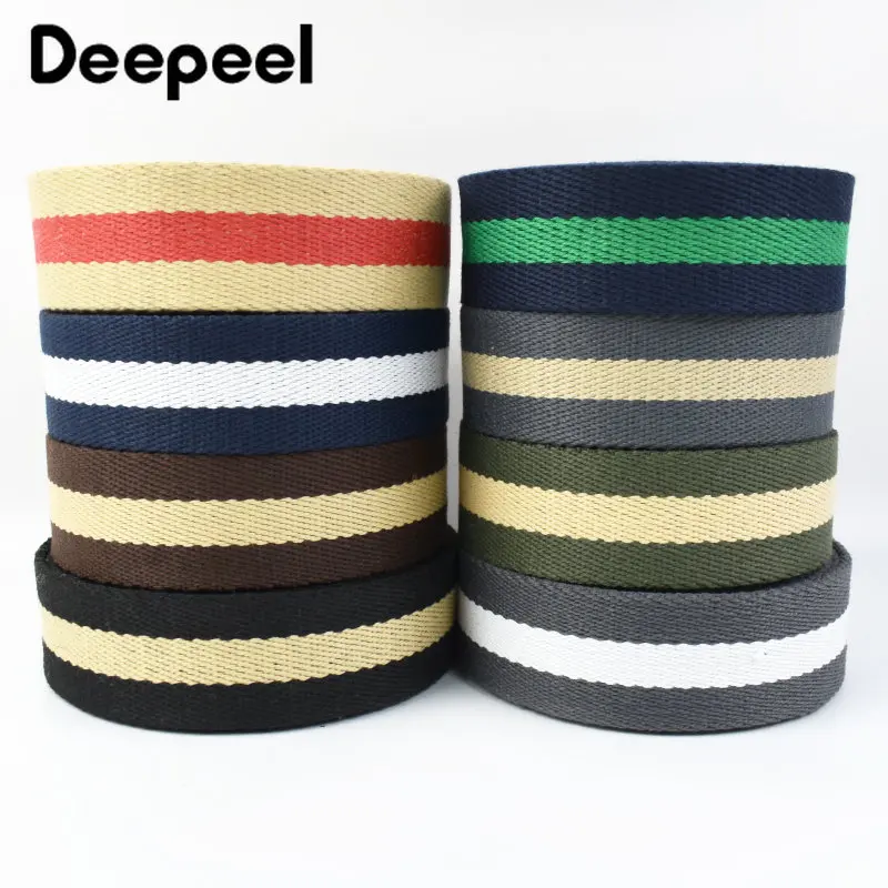 2/5/10Meters Cotton Webbing Tapes 38mm Nylon Strap Safety Straps Ribbon Bag Pet Lanyard Backpack Clothes Belt Sewing Accessories