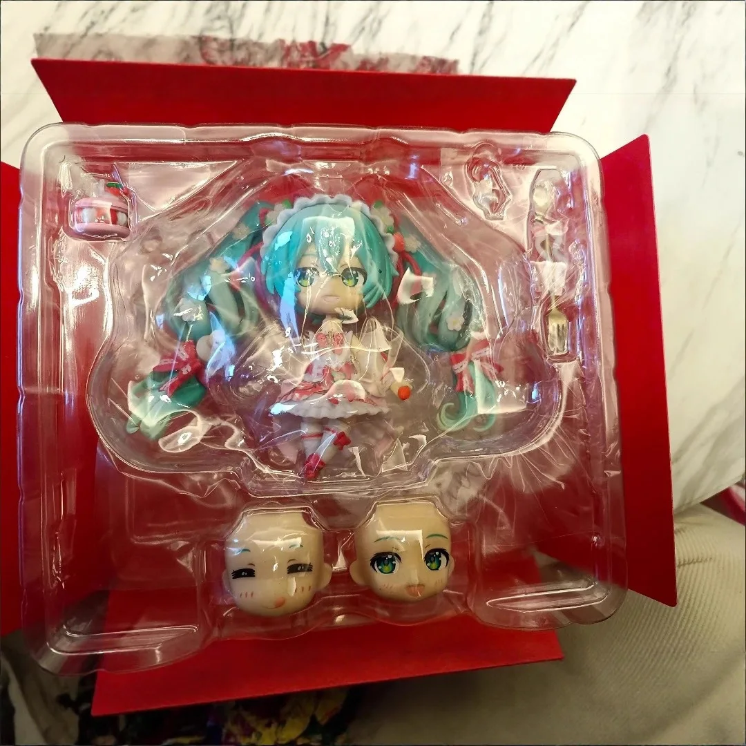 10 سنتيمتر جديد أنيمي هاتسون ميكو Q نسخة الوجه للتبادل kawaii عمل الشكل البلاستيكية نموذج اللعب دمية زخارف مكتب الهدايا #3