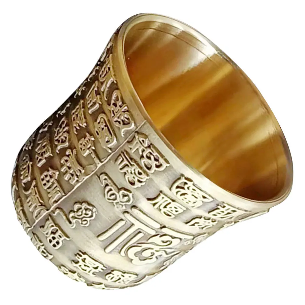 

Decorative Copper Cup Adornment Auspicious Desktop Ornament Chinese Style Craft Scene Decor Copper Ornament Cup Decor