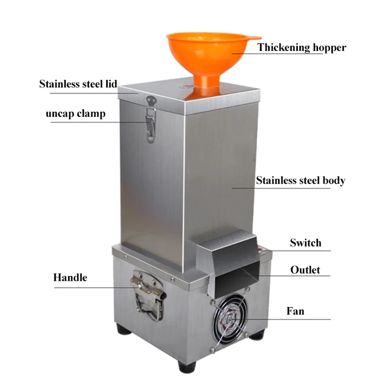 Fully Automatic Garlic Crusher Peeler, Household Electric Garlic Extruder