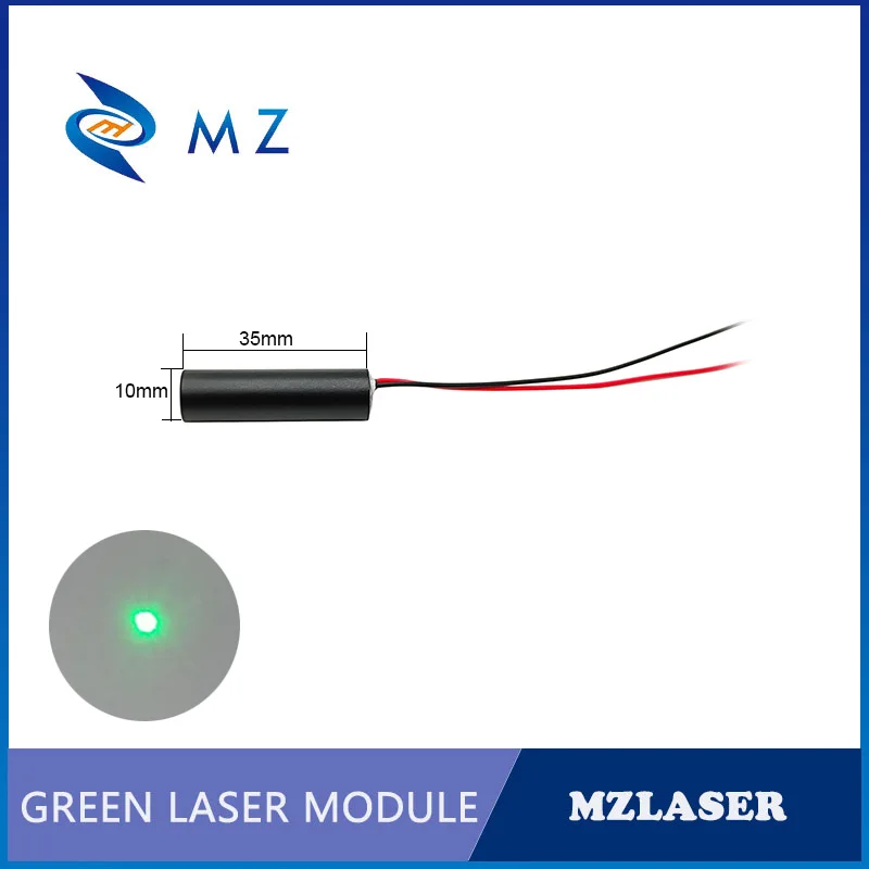 Green Dot Laser Diode Module Hot Selling Compact Mini D10mm 520nm 30mw 3V Spot Laser Industrial Grade ACC Drive Type