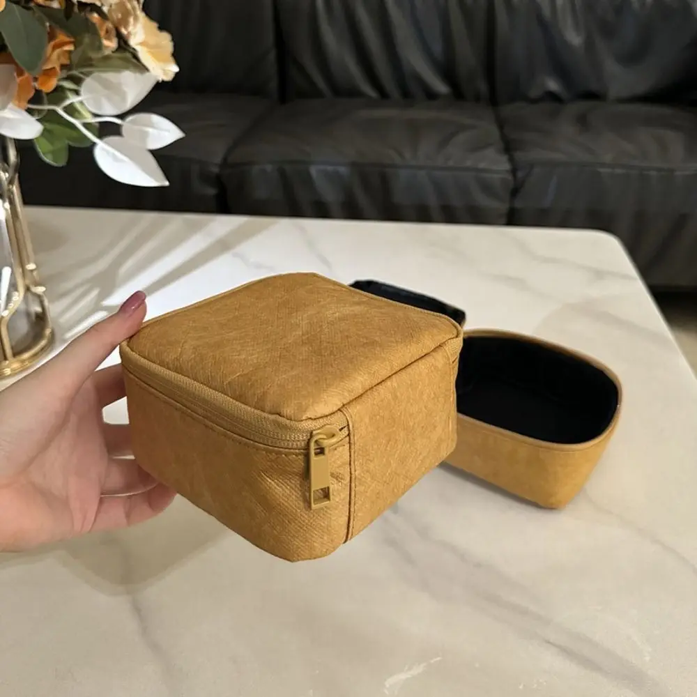 

Mini Waterproof Jewelry Box Multi-function Stain-resistant Ring Box Creative Portable Necklace Organizer Gift