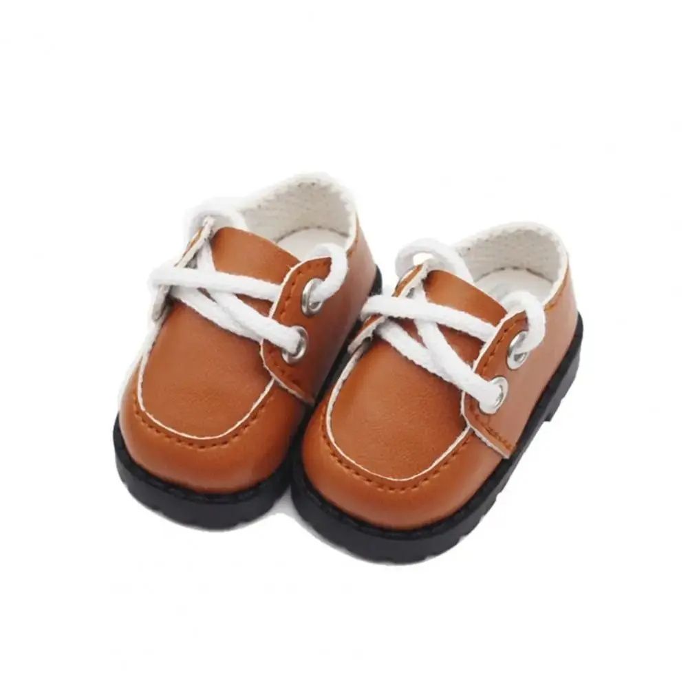 Chaussures miniatures en cuir PU pour enfants, mini vêtements, beurre, chaussures légères, chaussures mignonnes, jouets Kiev illage