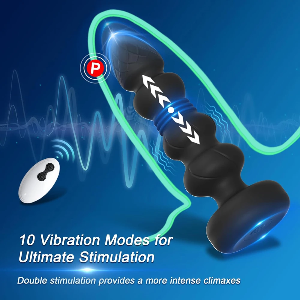Telescopic Vibrating Butt Plug Anal Vibrator Wireless Remote Sex Toys for Women Ass Anal Dildo Prostate Massager Men Buttplug - view 2