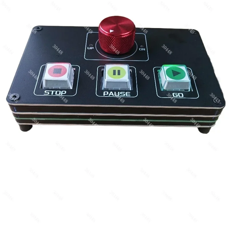 Dual USB Synchronized MIDI Controller For Live Stage Redundancy Main/Backup Computer Control QLab/SSP One-Key Sync
