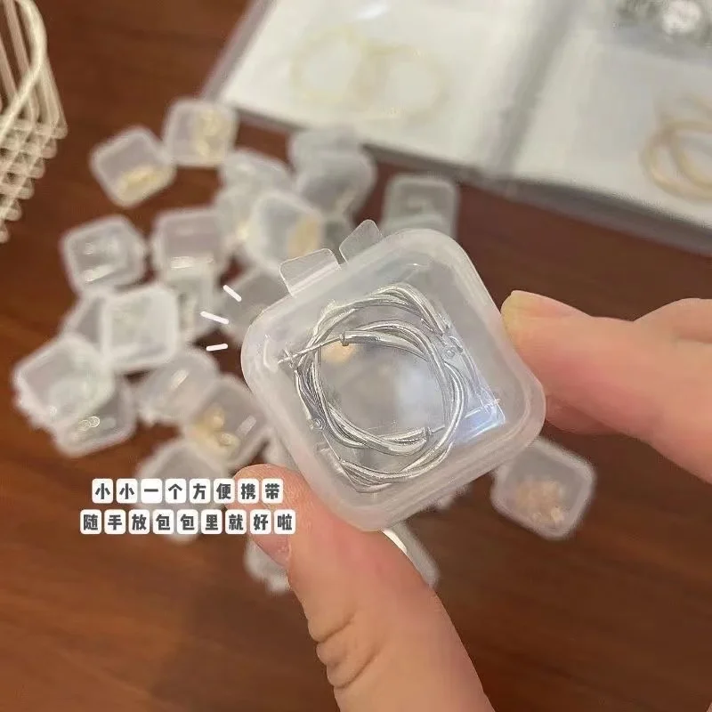 Empty Mini Clear Plastic Organizer Storage Box Containers  for Jewelry Beads Small Crafts Items Multipurpose Storage Accessories