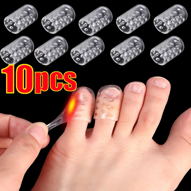 

Toe Protector Transparent Breathable Silicone High-heeled Shoes Super Elastic Anti-Friction Toes Caps Prevent Blisters Foot Care