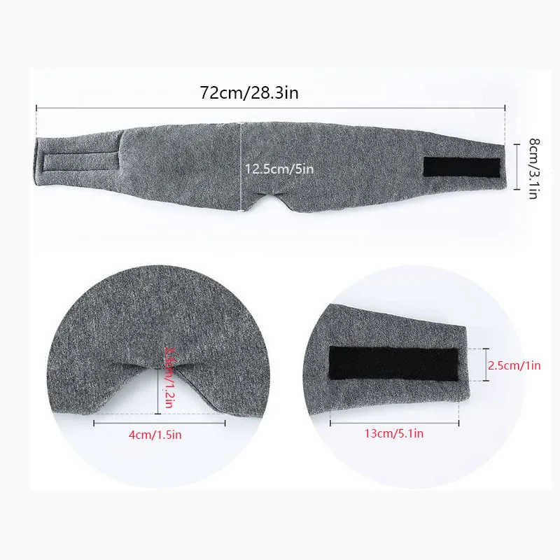 قناع نوم قطني مريح للتنفس، قناع عين للنوم قابل للتعديل، ظلال عيون بليندر معصوب العينين، أفضل رفيق ليلي #6
