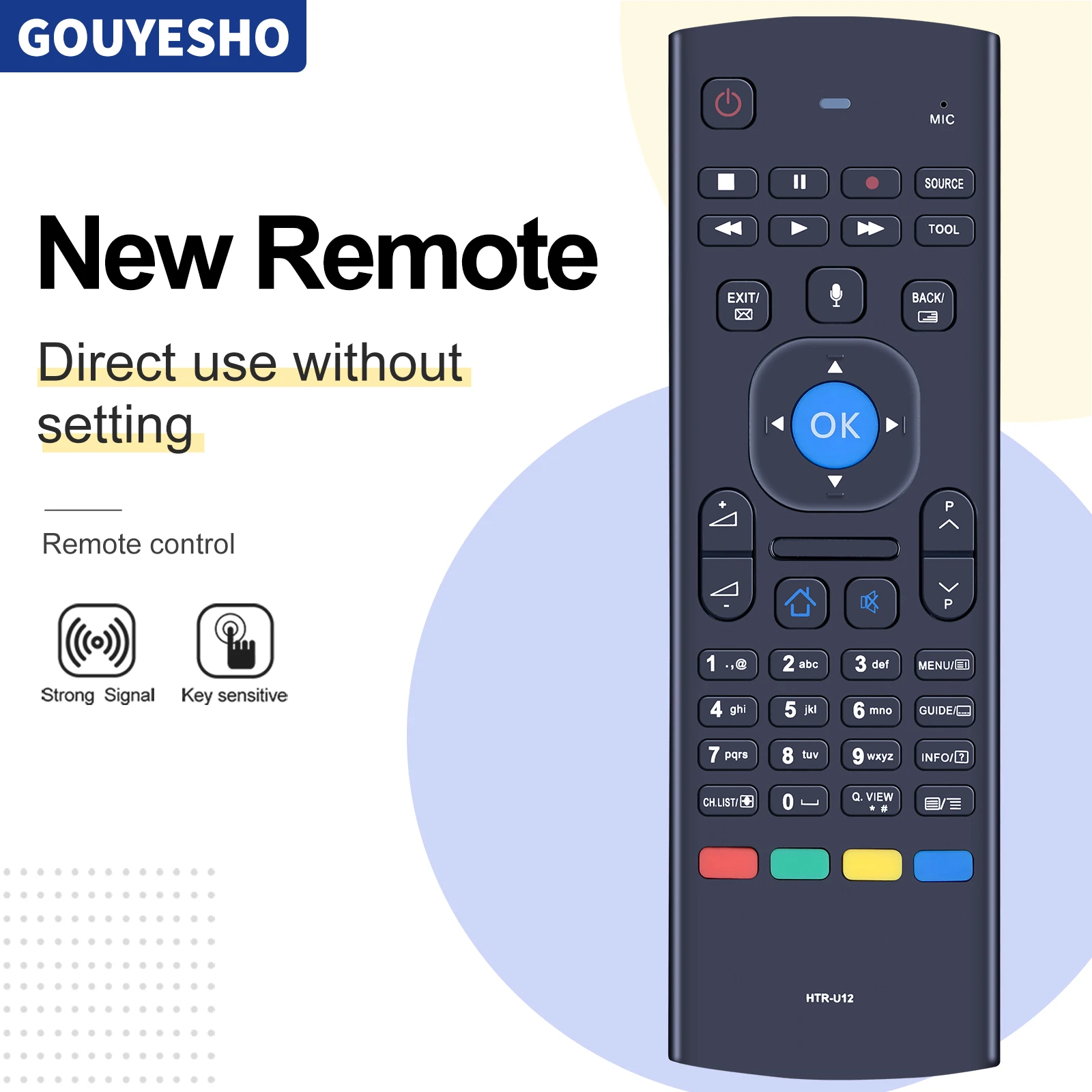 

Новый голосовой пульт дистанционного управления HTR-U12 для Haier LE65U6500UAG LE40K6500AG LE43F9000AP