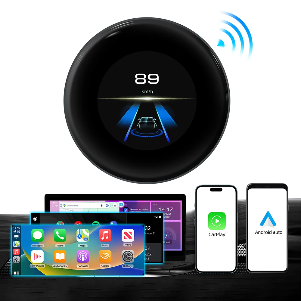 LEXXSON Ai Box 4 + 64GB محول Carplay اللاسلكي أندرويد 13 Netflix Youtube IPTV صندوق فيديو للسيارات مع Carplay اللاسلكي أو السلكي #2