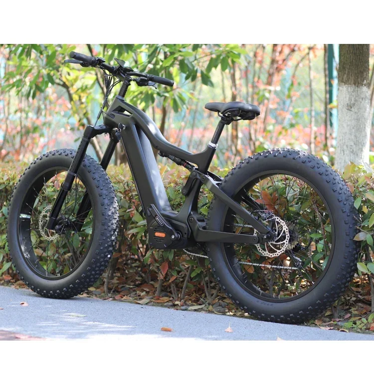 Down Hill Full Suspension Carbon Frame E bikes Bafang m Electric Bicycle Electric Mountain bike