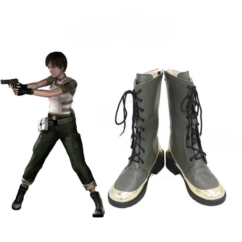 botas-de-cosplay-personalizadas-de-resident-biohazard-para-fiesta-de-halloween