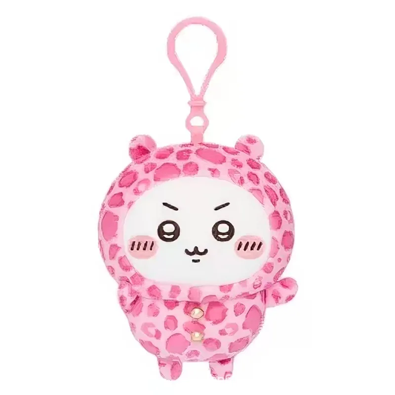 Leopard Print Usagi Chiikawa Hachiware Momonga Penguin Plush Pendant Backpack Ornament Gift For Teen Girls Daily Bag Accessory view 4
