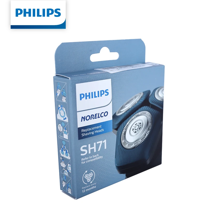 Philips SH71/51 Replacement Shaving Heads 3-Pack Foil & Cutter Sets for Philips Series 5000 & Series 7000 Electric Shavers