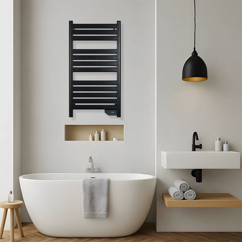 Modern Style Household Bathroom Moisture Proof Shelf Smart Home Intelligent Electric Towel Dryer Heated Towel Rail
