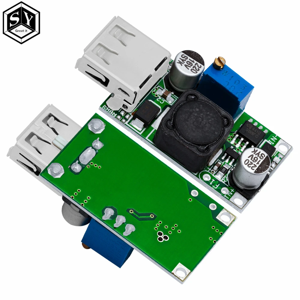 1PCS  DC-DC Boost Converter 3V Up 5V to 9V 2A USB Output Voltage Step up lithium battery booster module