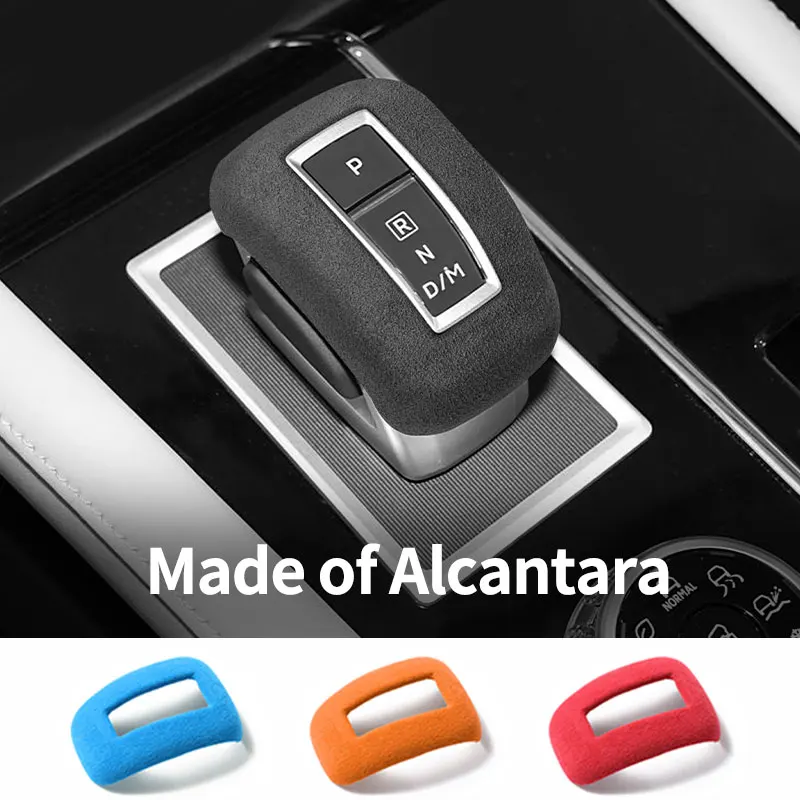 

For Mitsubishi Outlander 2023 Car Gear Shift Boot Cover Trim Sticker Anti Scratch Made of Alcantara Interior Tuning Accessories