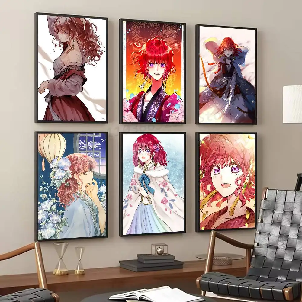 Yona Anime Akatsuki No Yona Posters Living Room Bar Cafe Quality Canvas Vintage Style Comics Painting Art Home Wall Decor Pictur