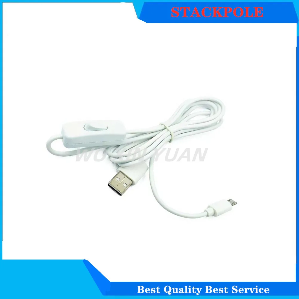 Picture 3: Raspberry Pi Power Cable with switch ON/OFF button Micro USB charging cable for Banana PI Raspberry Pi 2 power cable with switch