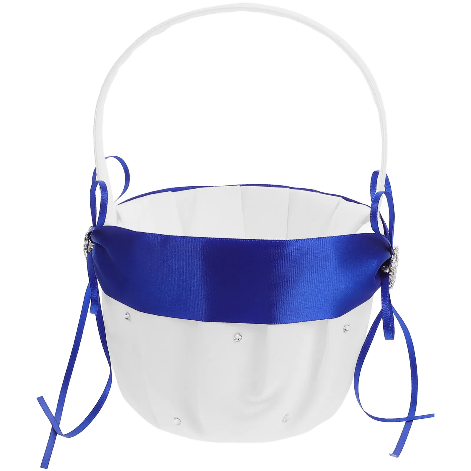 

Элегантная корзина для цветов с бантом и ручкой, легкая портативная корзина для свадебных цветов, для украшения банкетов и юбилеев