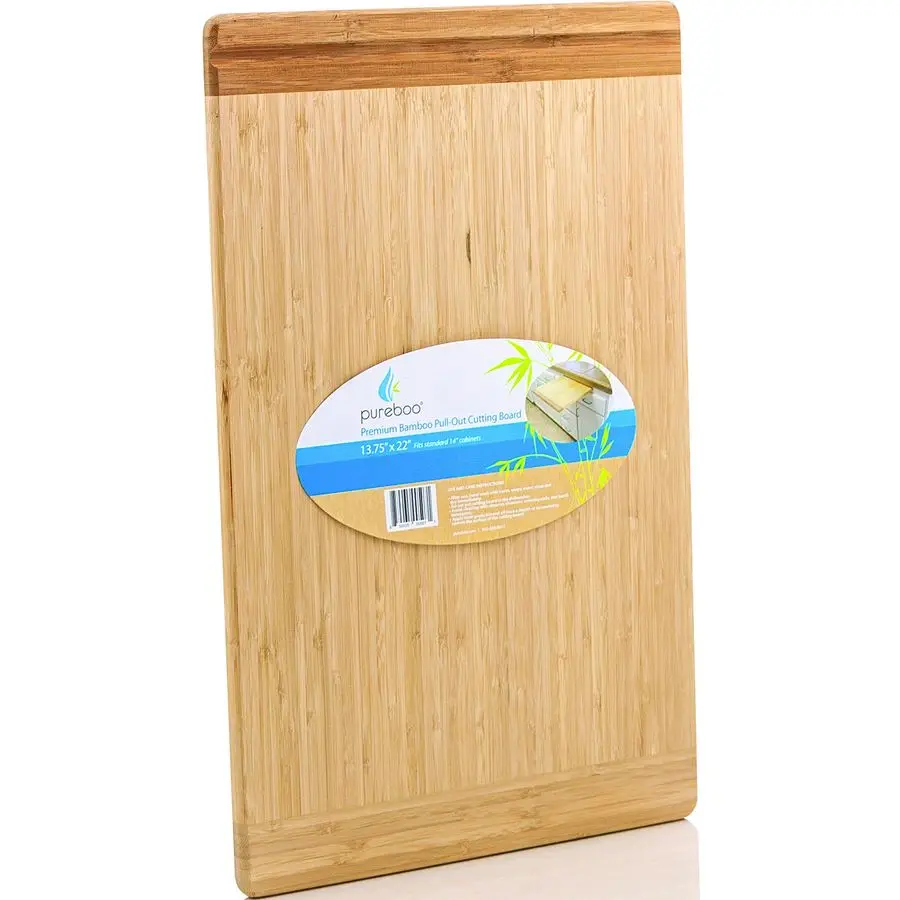 

Premium Bamboo Pullout Cutting Board 8 Different Sizes to Fit Most Standard Slots 13.75W x 22D x 3 4H