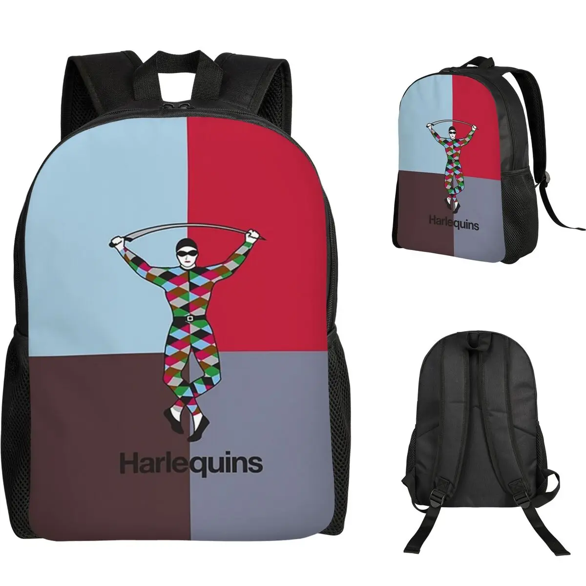 

Чехол для iPhone Harlequins для регби, студенческий рюкзак, школьная сумка, походный дорожный рюкзак для мальчиков и девочек, модная сумка для книг, сумки на плечо