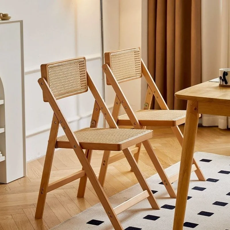 

Outdoor Chair with Backrest Modern Style Nordic Design Portable Folding Chair for Adults Garden Camping Patio(No Seat Cushion)