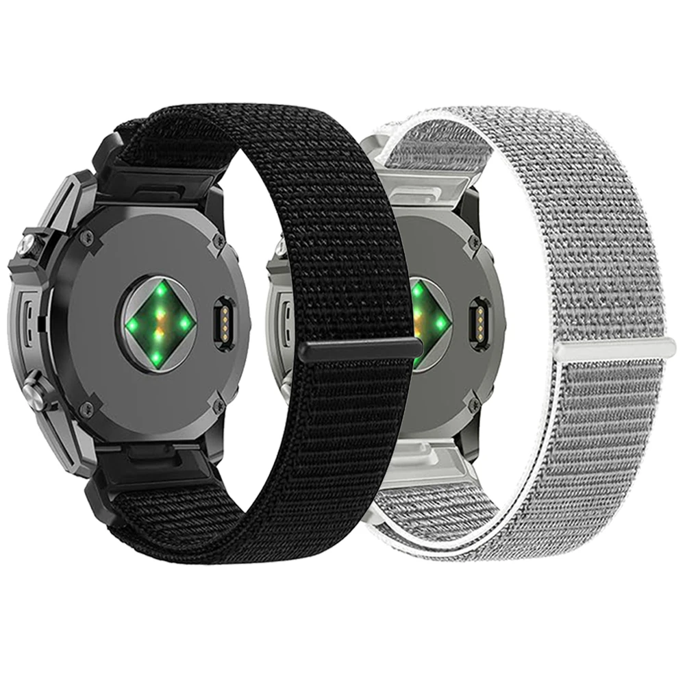 26 mm 22 mm geflochtenes Nylonarmband für Garmin Fenix 8 E 7 7X 6 6X 5X/Epix Pro/TACTIX 8/Forerunner 970 965 955 Solar 945 QuickFit Band