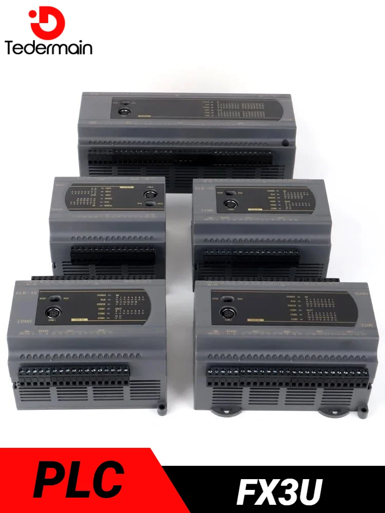 Imagem -05 - Controlador Lógico Programável do Plc Fx3u Fx3u14 20 24 32 40 48 60 64mr t Pulso de Alta Velocidade com Analógico Suporte Ad2da Modbus Rtu