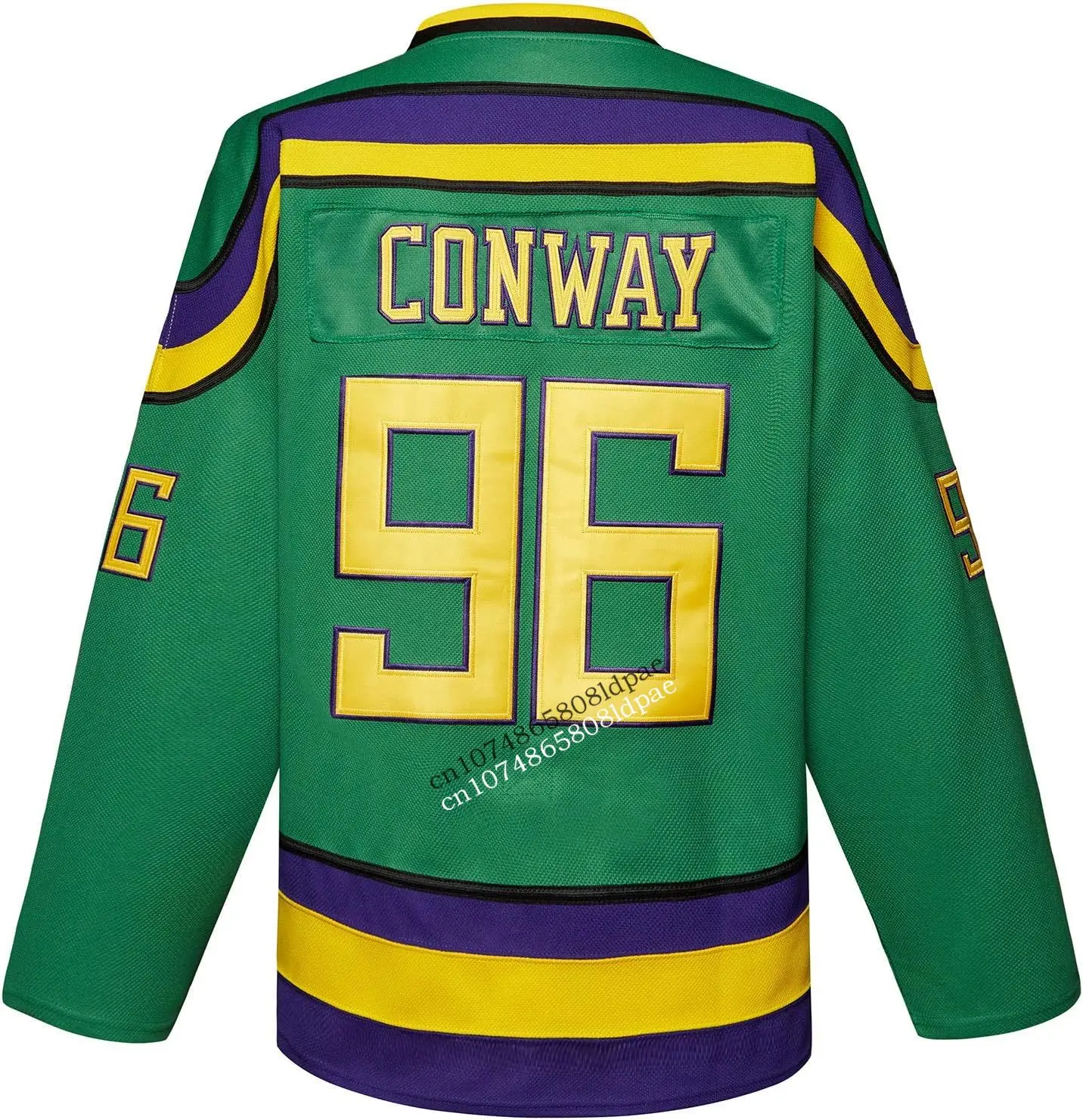 Adam Banks Mighty Ducks Jersey Movie Ice Hockey Jersey S-XXL Charlie Conway #96 Bombay #99 Hip Hop Adam Banks Jersey