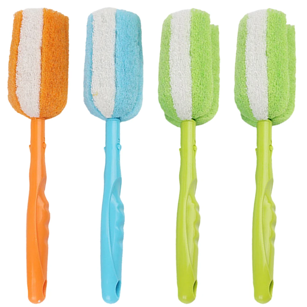 

4pcs Cup Daily Use Bottle Cleaner Brushes for Bottles Cleaner Cleaning Cups Milk Bottles Kitchen Tools Long H