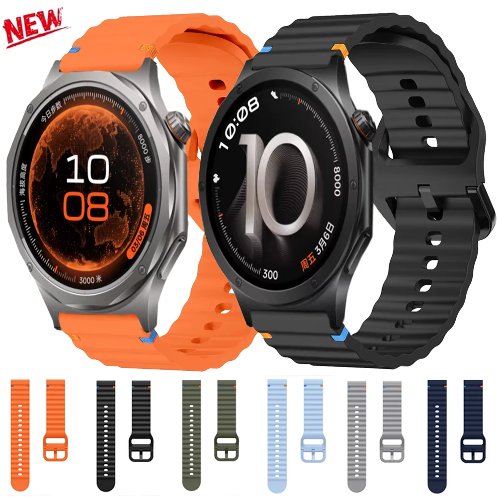 Bracelet en silicone respirant 18mm 20mm 22mm pour OPPO Watch S X3 mini 4 Pro Sport, Oneplus Watch 3 43mm Lite 3 2 2R Correa