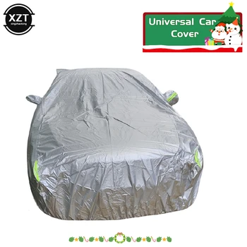 Universal car cover indoor outdoor full aut cover sun uv snow dust resistant protection cover reflective strip