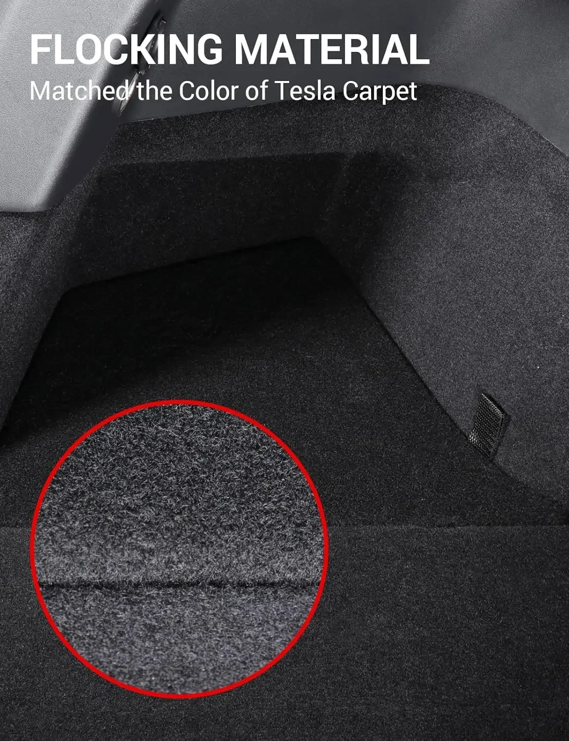 Futhope Kofferraum Seite Lagerung Box Für Tesla Modell Y 2018-24 Hohl Abdeckung Organizer Beflockung Matte Partition Bord verstauen Aufräumen