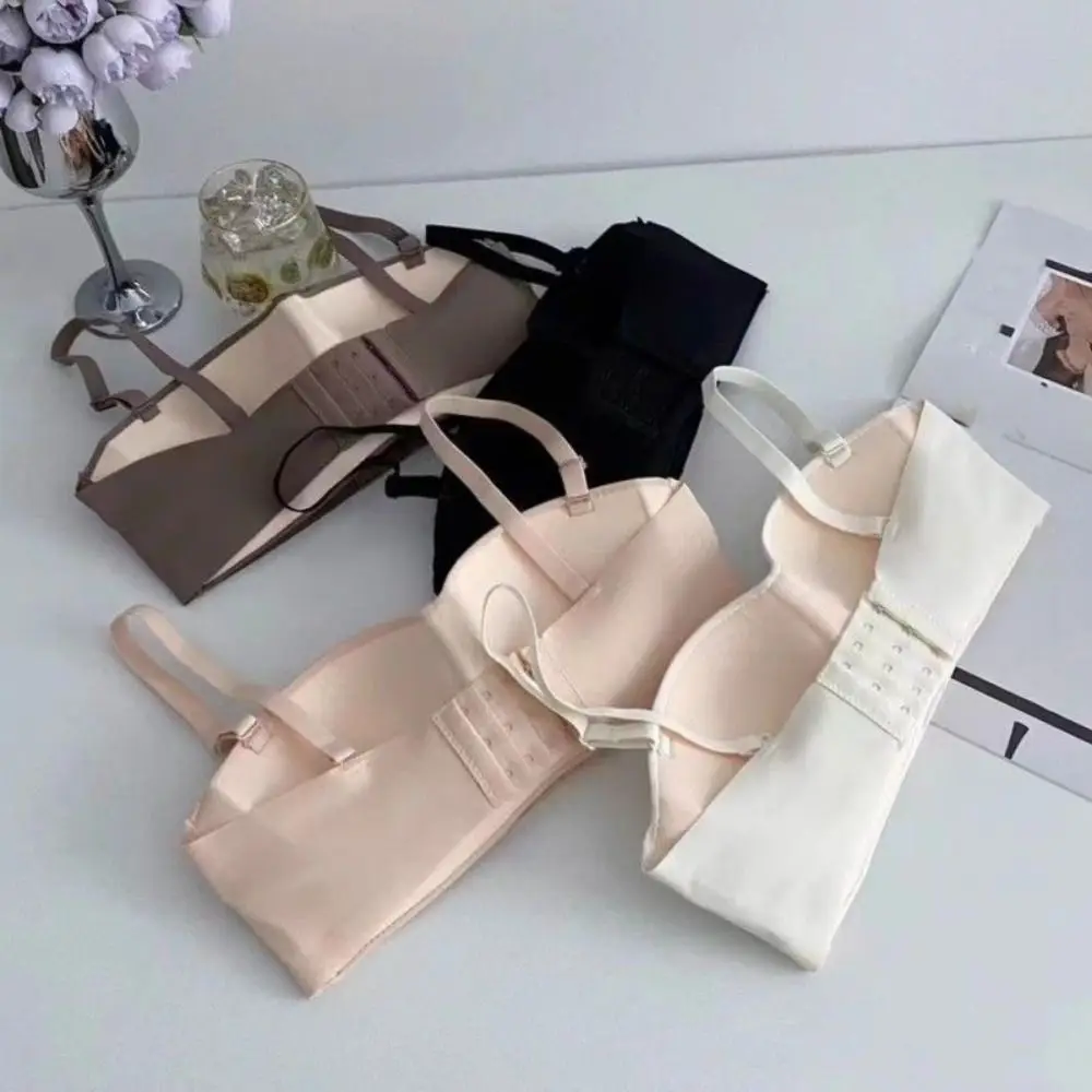 

Simple 2 in 1 Seamless Bras Anti-Sagging Adjustable Wireless Underwear Front Buckle Underwear Brassiere for Women Women