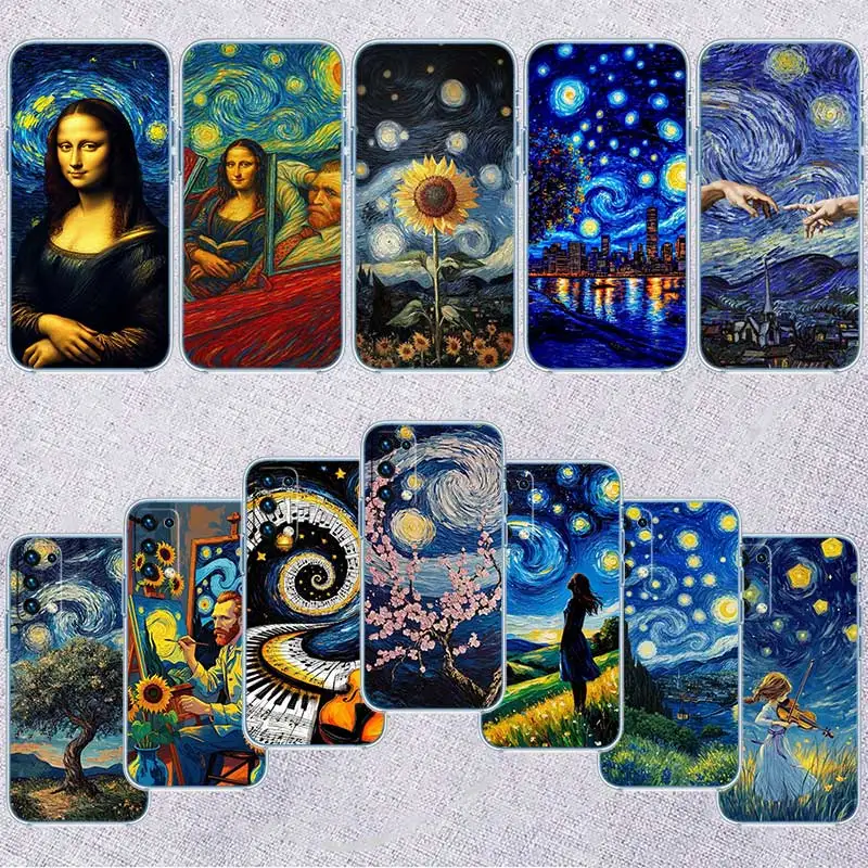 Чехол для телефона DI49 Starry Night Van Gogh для LG K22 K30 K40 K40S K41 K42 K50 K50S K51 K51S K52 K61 K62 K71 K92 Q60 Q61 V40 V50 V60