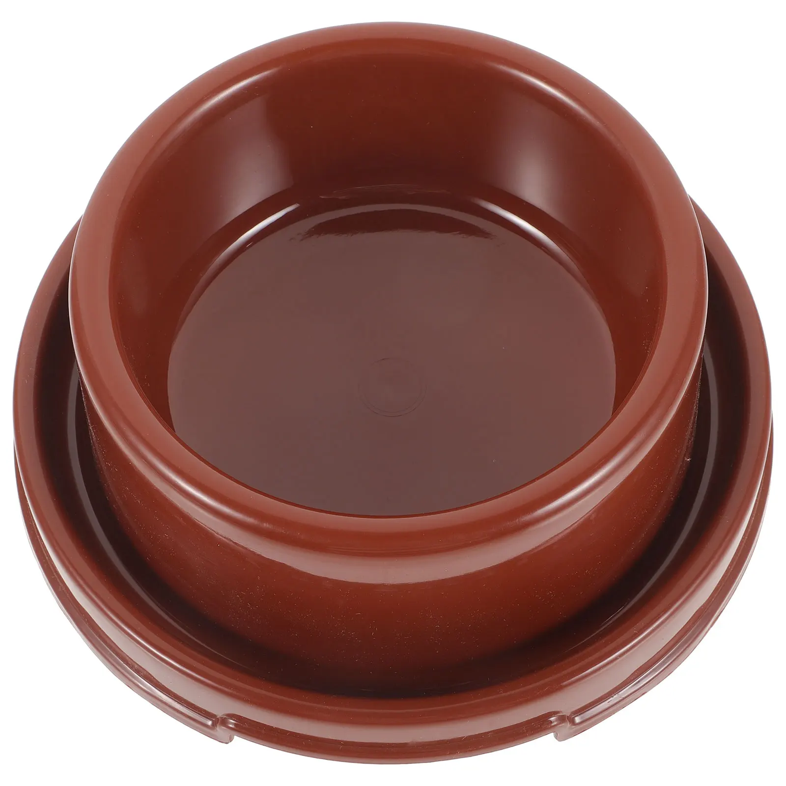 

Pet Bowl Plastic Cat Dog Feeder Durable Sturdy Design Non-Slip Water Holder Indoor Puppy Feeding Accessories