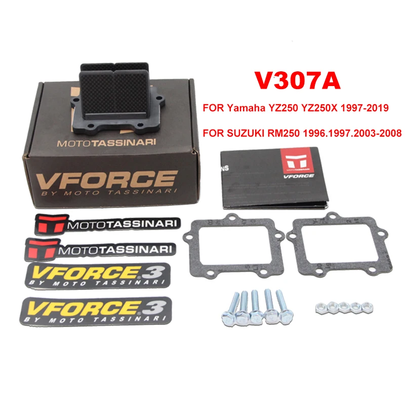 

Motorcycle V Force V307A For SUZUKI RM250 RM 250 YAMAHA YZ250 YZ250X YZ 250 250X 1997-2019 For VForce3 Reed Valve System