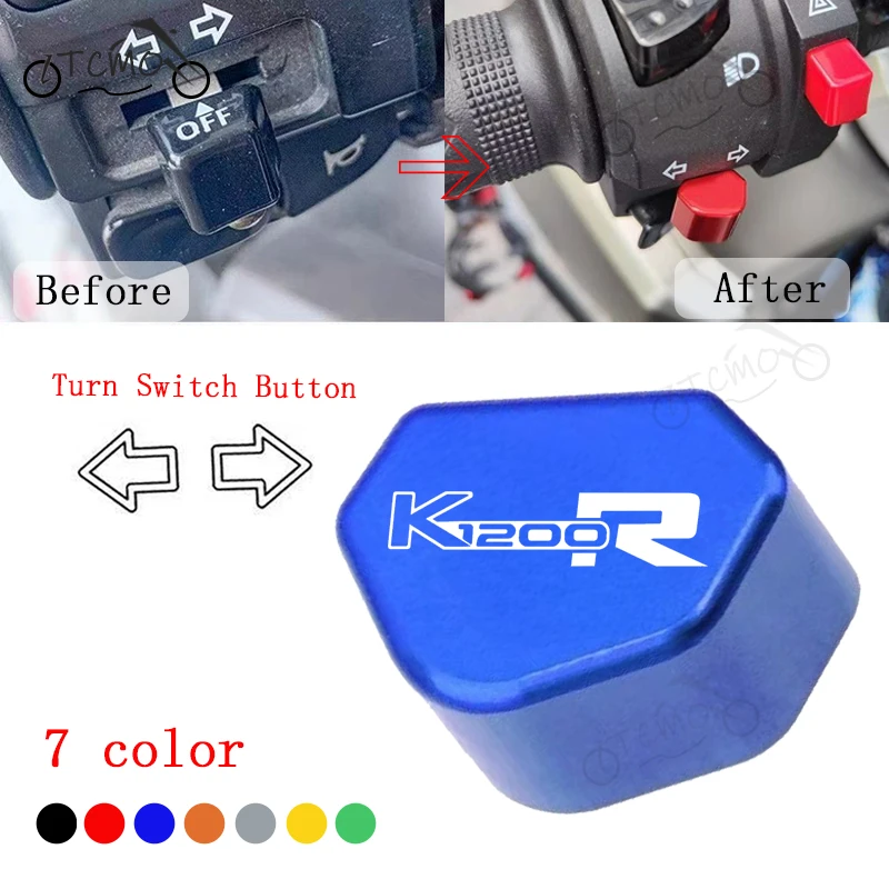 For BMW K1200R K 1200R K1200 R Accessories Mototcycle Switch Button Turn Signal Switch Key Cap Decoration Cover