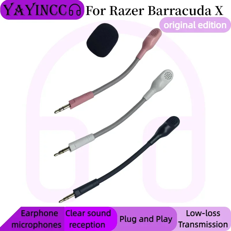 

Replacement Original edition 3.5mm Mic Game Microphone For Razer Barracuda X Detachable microphone rod plug and play MIC 11.1