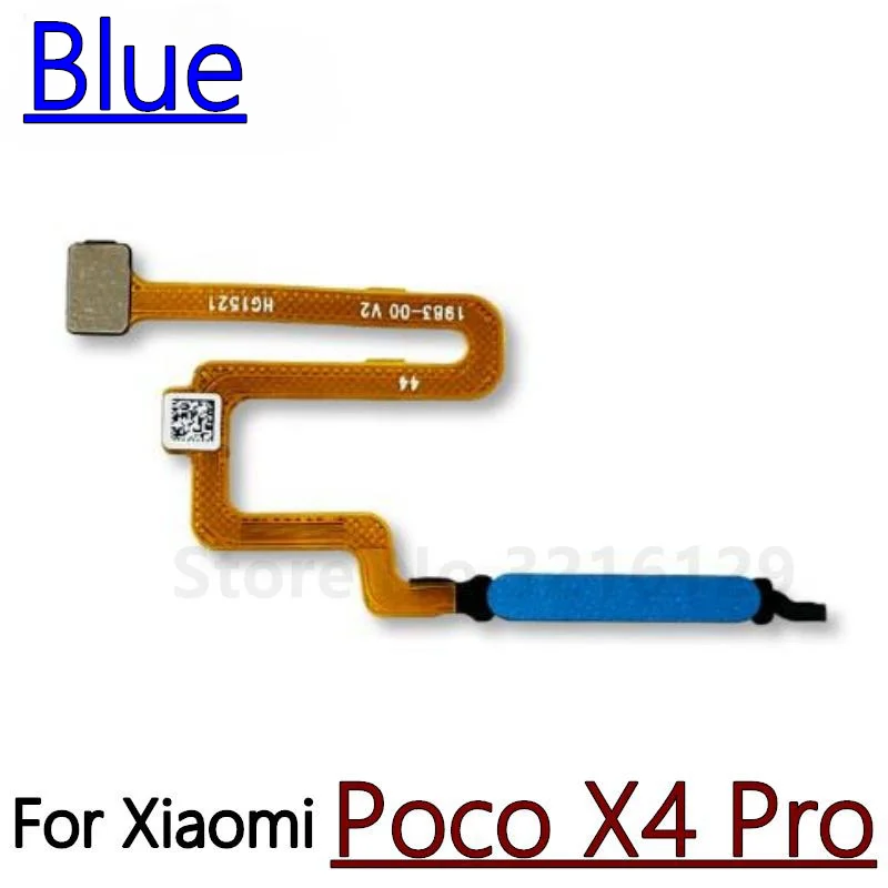 Original NEW For Xiaomi Poco X5 Pro X4 GT Home Button Fingerprint Menu Return Key Recognition Scanner Sensor Flex Cable