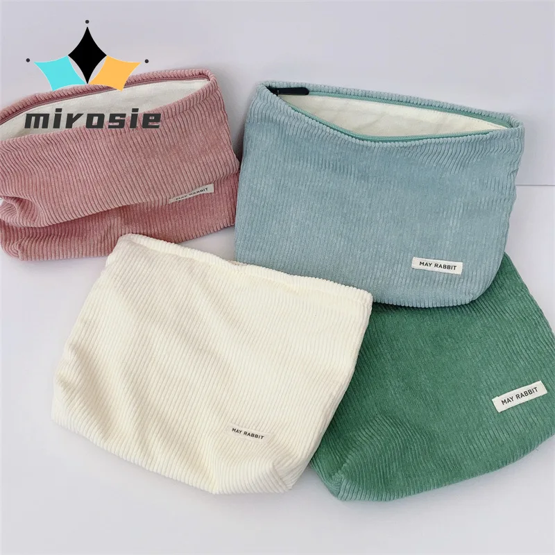 

MIROSIE-Makeup Bag for Girls, Women's Pouch with Large Capacity, Lipsticks and Coins Organizer, Cosmetic Bag, Autumn and Winter