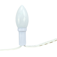 Milky C9 DC5V/12V WS2811 50 Pixels Addressable RGB LED Pixel String Light 15cm/20cm/25cm/30cm Spacing White Case White Wire IP68