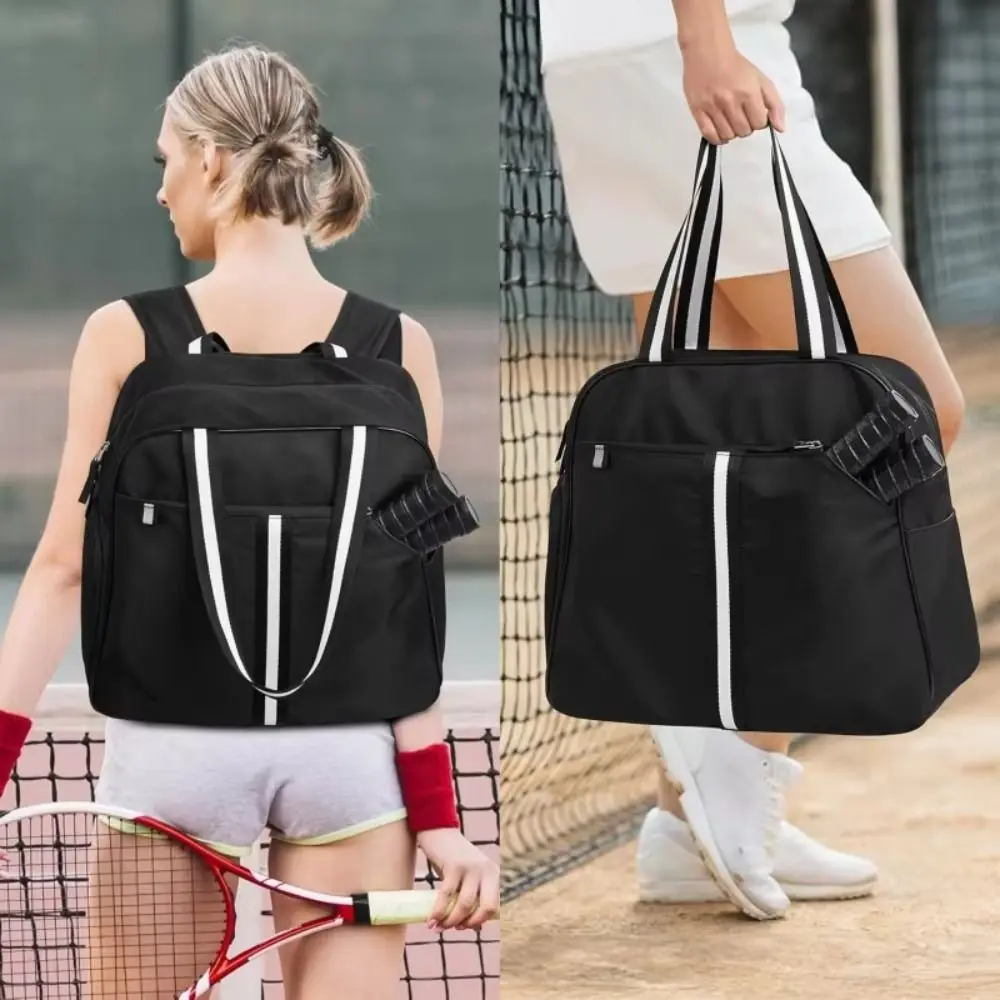 nylon-pickleball-paddle-shoulder-bag-with-shoes-compartment-waterproof-pickleball-crossbody-bag-breathable-large-capacity